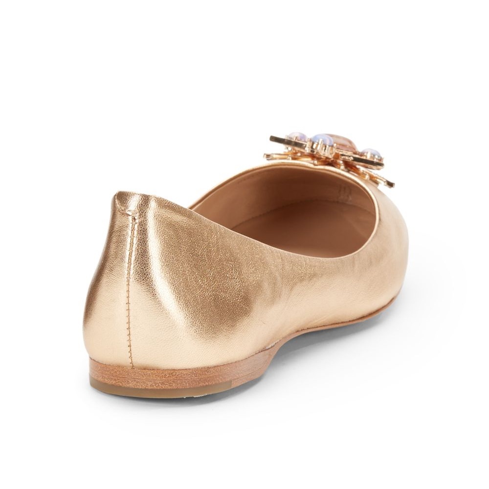 Ivy Kirzhner Tresor Snake-Embossed Ballerina Flat